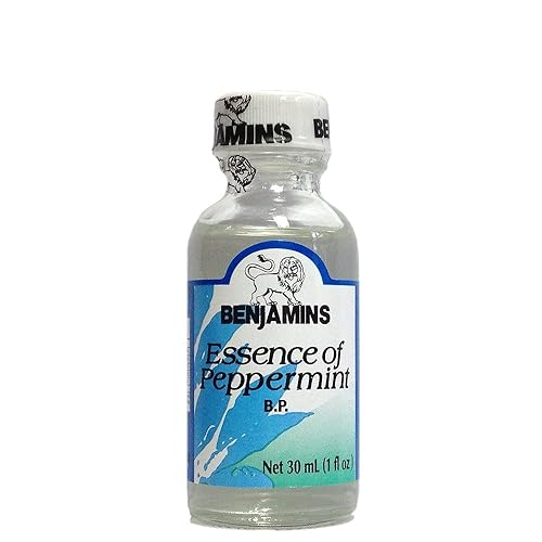 Benjamins Essence of Peppermint - 1 Oz (1.0 fl oz) - Aromatizante alimentario - Anti-Gas