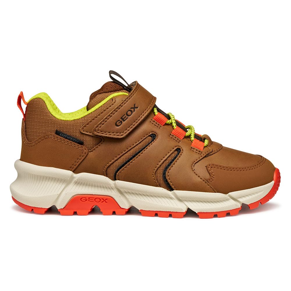 Geox Junior J Flexyper Plus Boy B ABX Sneakers Brown/Orange 33_EU