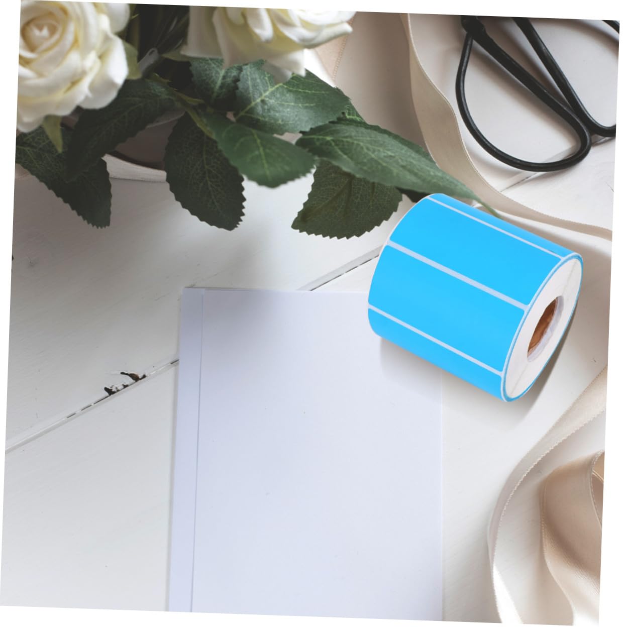 Etichette Adesive Circolari Blu 1000 Pezzi in Carta per Marcatura | Bottiglie e Scatole, Uso Party e Store, Formato Rotondo Semplice, Confezione da 1000 Pezzi