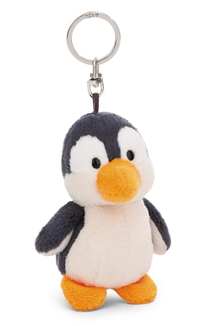 NICI Llavero Pingüino de 10 cm, Color Gris, acompañante Fiel para Mochila o Bolso, 61854