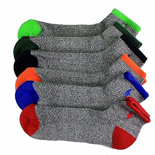 Polo 6 Pack Quarter Grey Sock