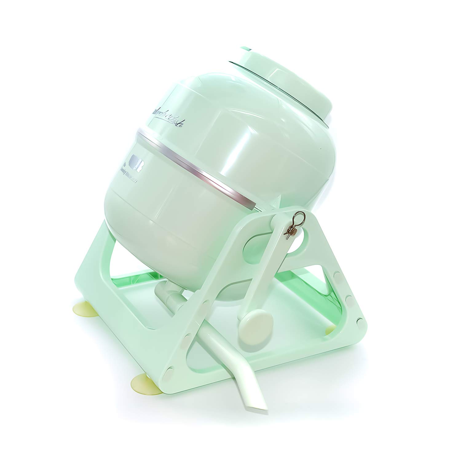 WonderWash Machine à laver portable pour appartement et petits espaces – Lave-linge manuel avec design rétro – Nettoyez le linge n'importe où avec notre comptoir, non électrique, petite laveuse – Vert
