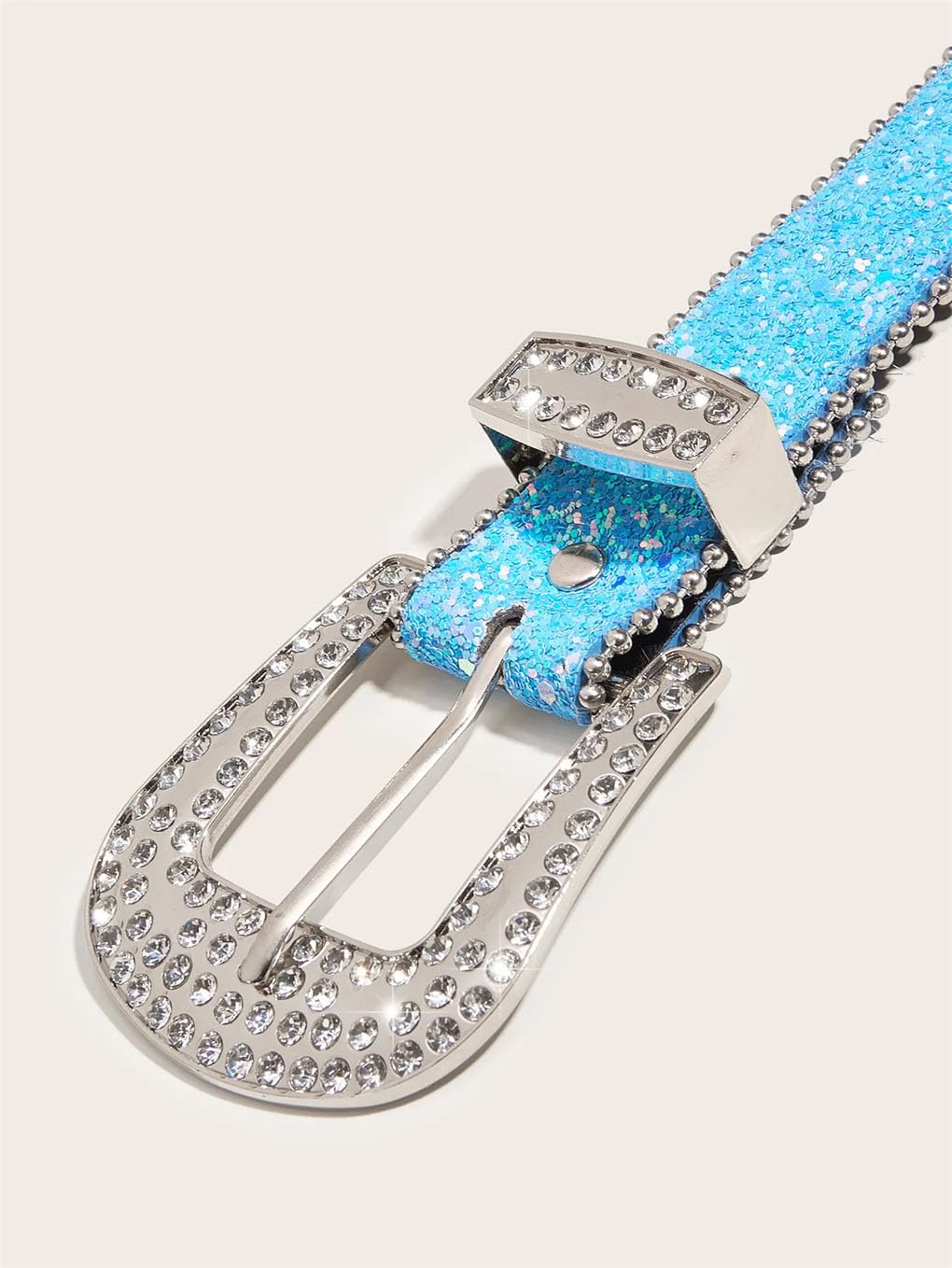Cinturón de piel sintética con diamantes de imitación para mujer, accesorios de vestir