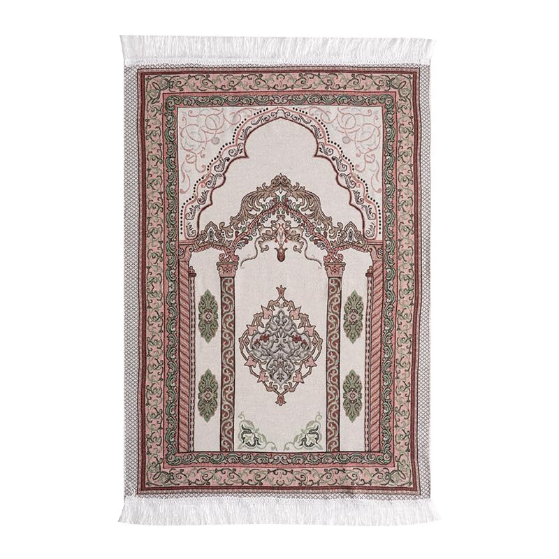 Risipu Muslim Prayer Rug,Portable Prayer Mat for Praying Men Women, and Kids, Prayer Set - Image 2
