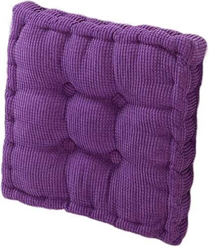 Miniatura 8 de Cojín cuadrado de 15 x 15 pulgadas para asiento, cojín suave de pana para interiores y oficina