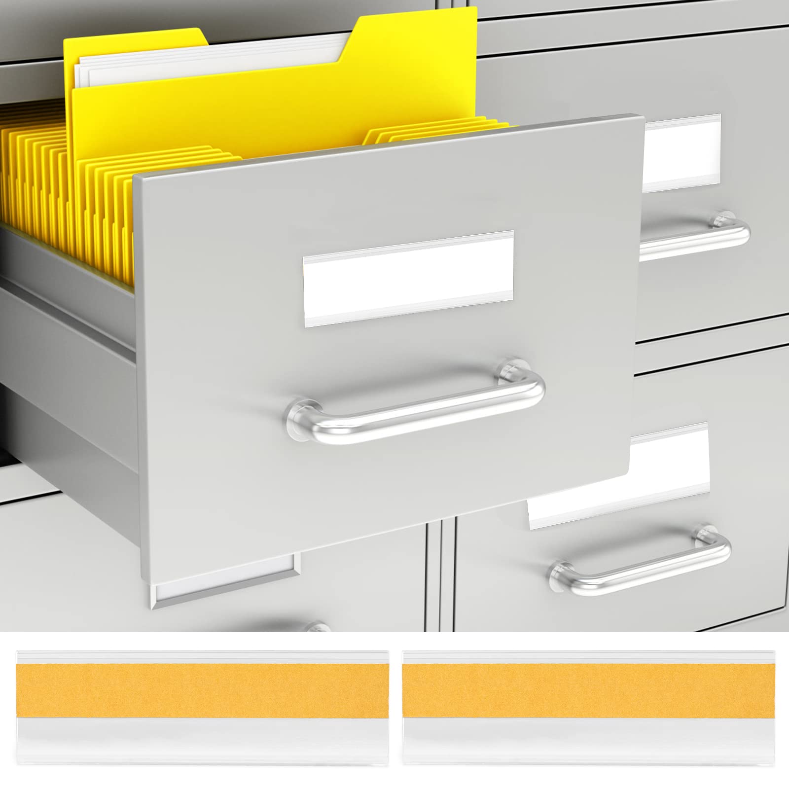 50 stuks etikettenhouders van transparant acryl, mini-etikettenhouders van acryl, plastic etikethouders voor planken, winkels, supermarkt, 6 x 4,3 x 2,1 cm