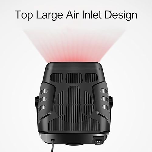 Miniatura 3 de Portable Cordless Space Heater with Dual USB Charging 2 Heat Settings for Office Desk Battery Powered