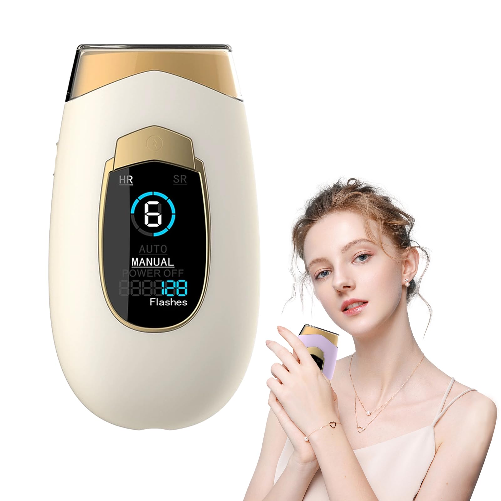 Lumina Lumisilk,lumisilk Lumina Luce Pulsata,Protettivo Epilatore Luce Pulsata,Lumisilk Epilatore Luce Pulsata 2 in 1, 2 in 1 Laser Epilatore per Braccio,Bikini,Corpo