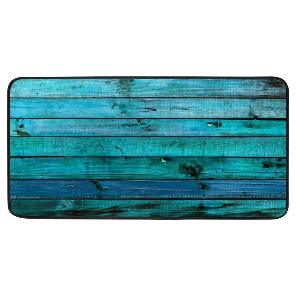 Tapis de bain antidérapant contre les glissades vieux bois 99cm