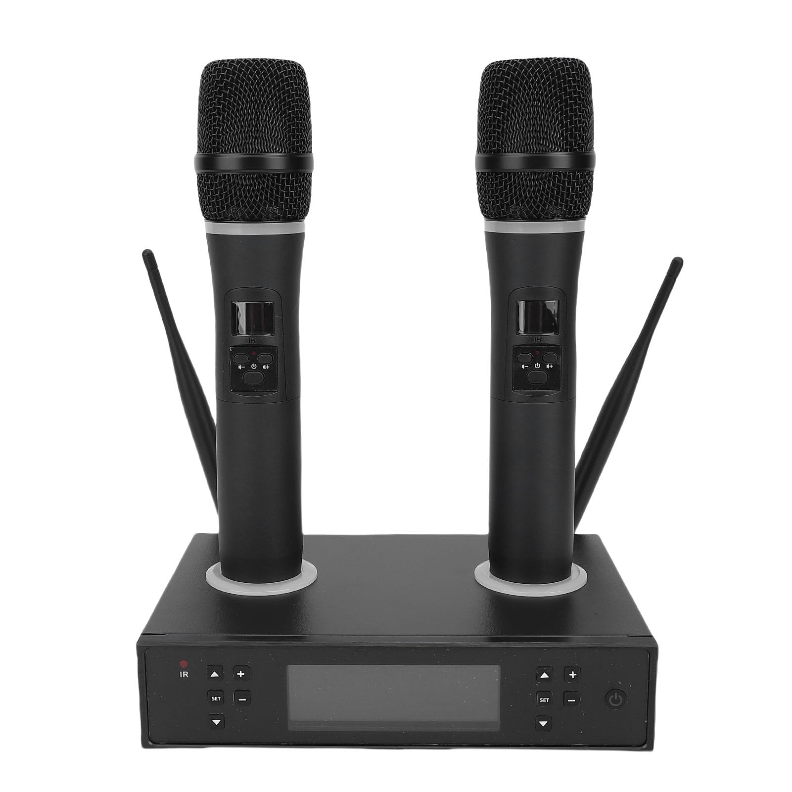 SENECESLIl di Microfoni Wireless Ricaricabili dei Microfoni per Riunioni di Karaoke Familiare, Kit in Lega di Alluminio in Alluminio / / 2/2