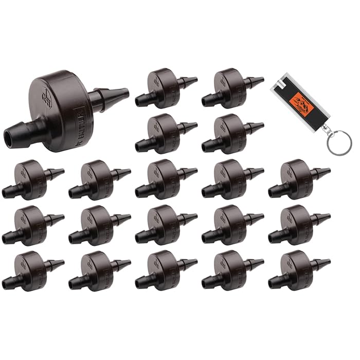 Buy 20 Pack Drip Irrigation Emitters, 1 GPH Rain Bird Drip Emitters