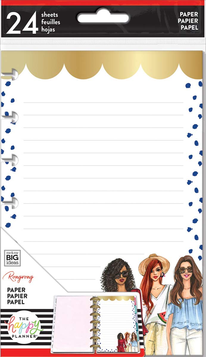 me & my BIG ideas Happy Planner X Rongrong Mini Fill Paper 24/Pkg