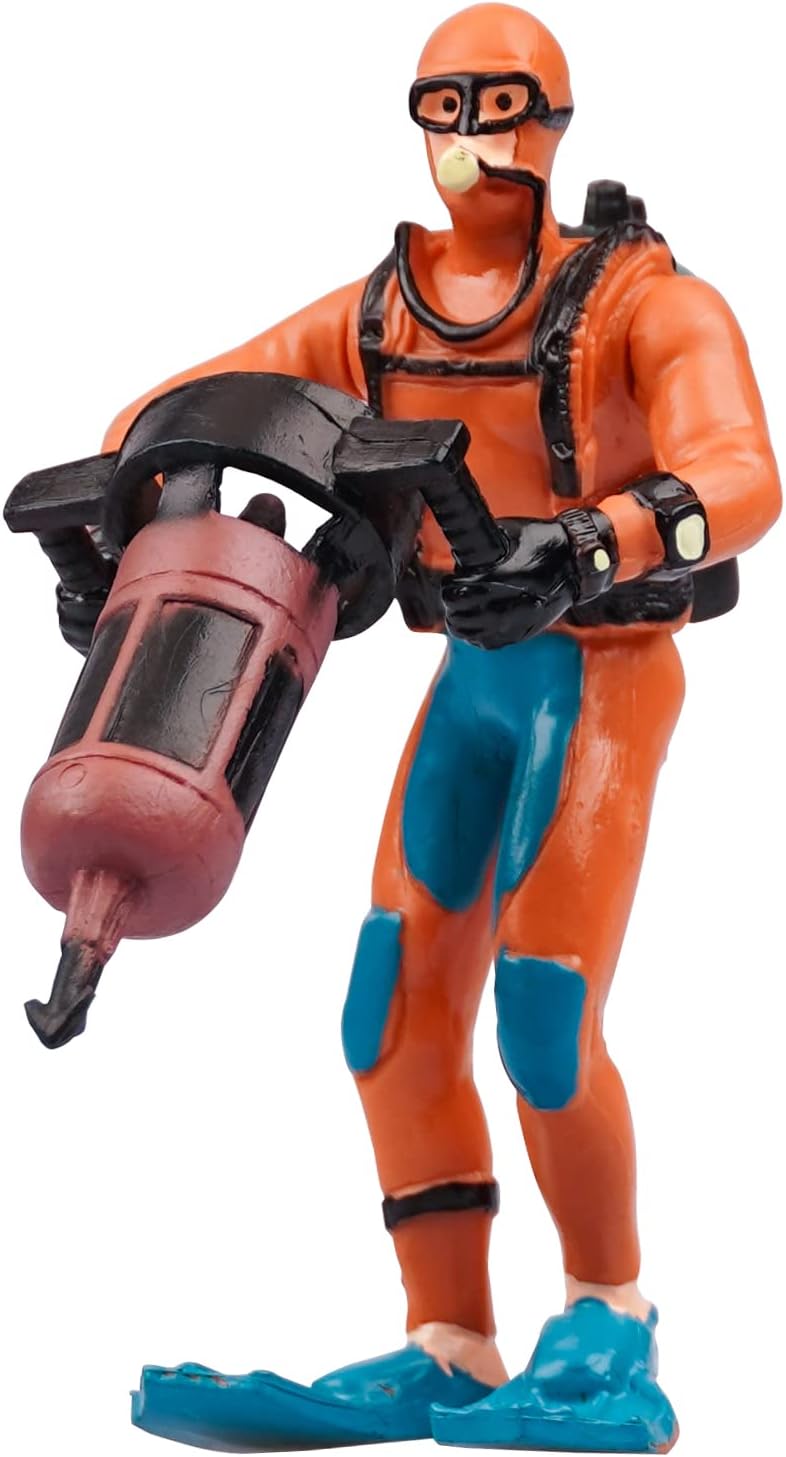 SAIEMNOOET Deep Sea Toys Ocean Animal Scuba Diver Toy Adventure Swimmers Figures
