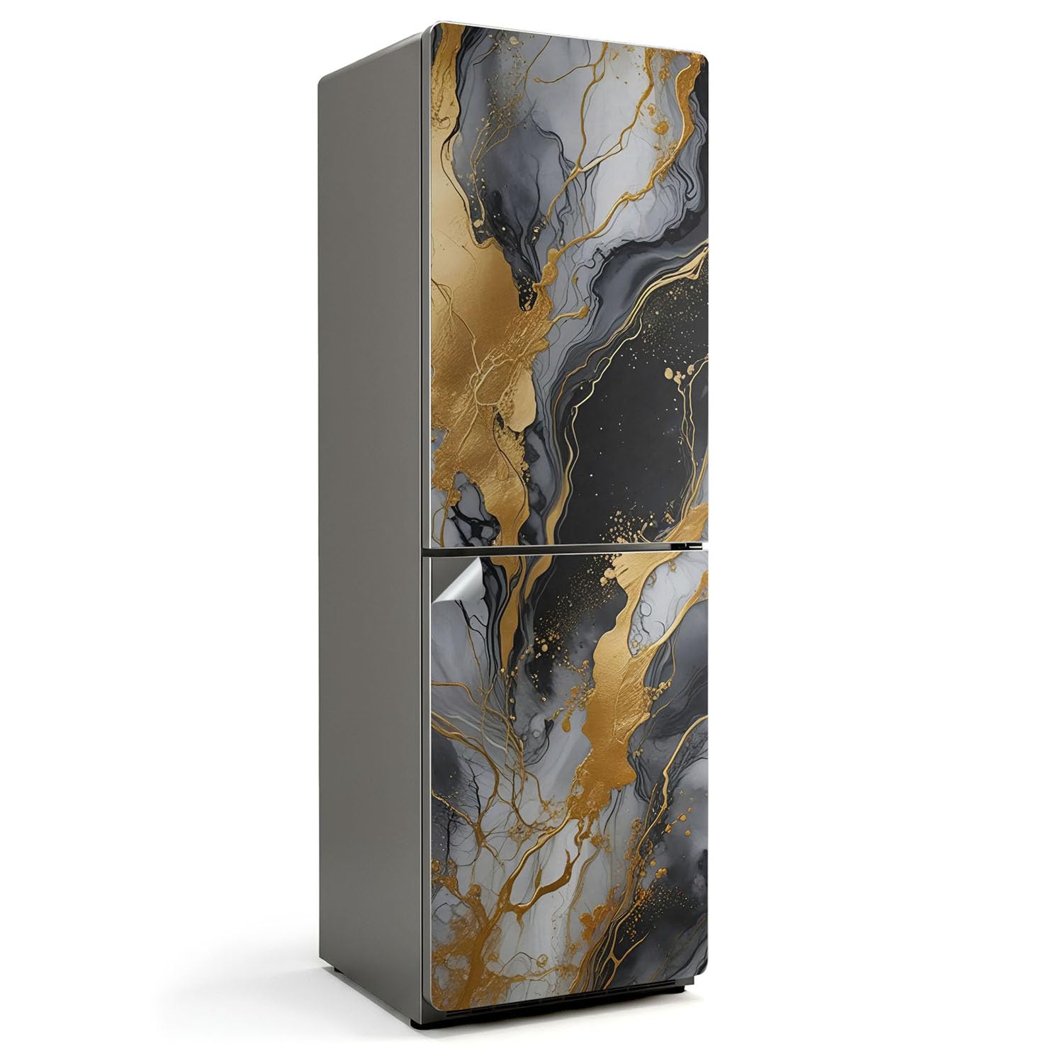 Autocollants pour frigo 60x190 cm à motif veineux abstrait pour la cuisine