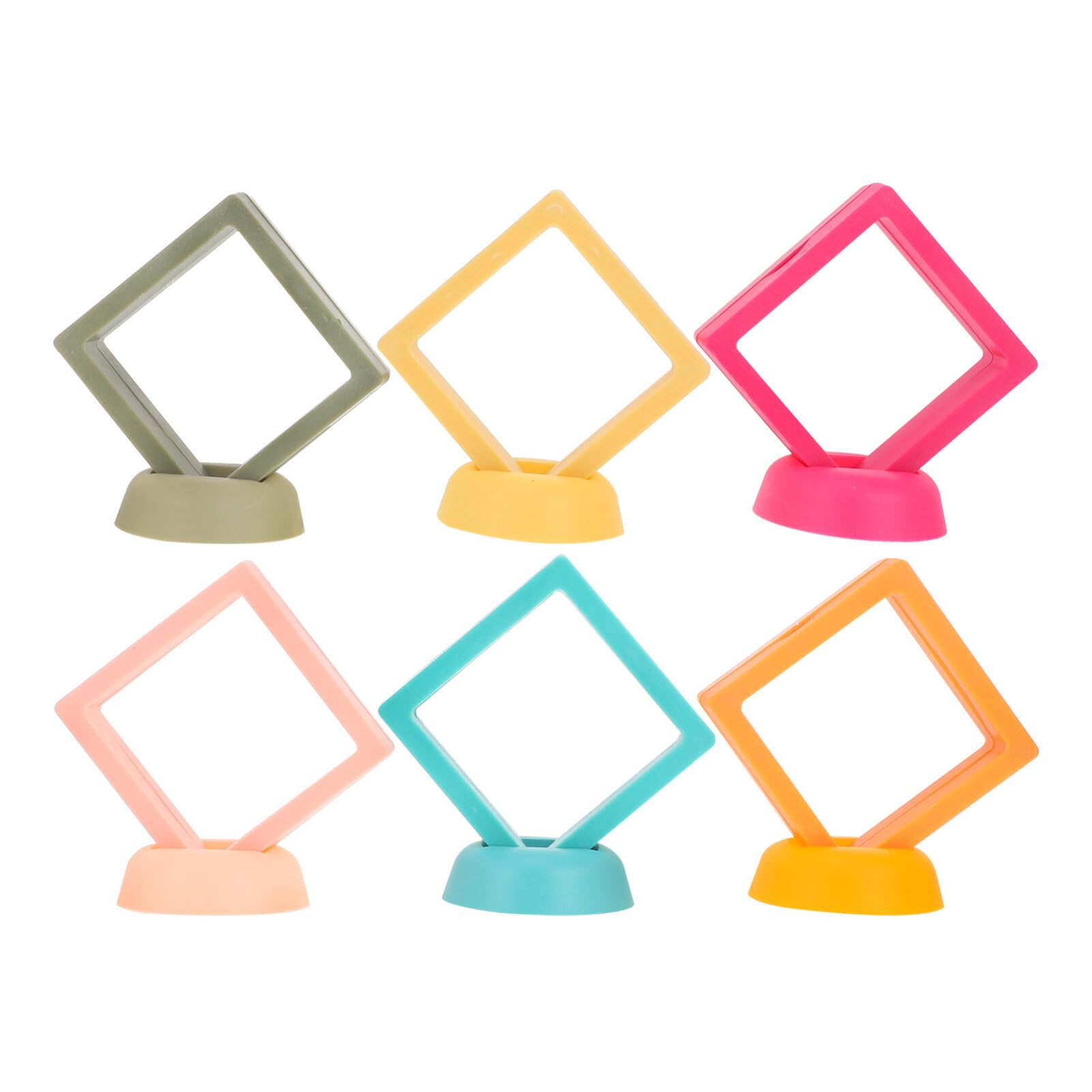 HOLIDYOYO Floating Frame Display Holder 6pcs Jewelry Display Box Floating Jewelry Box for Collectibles