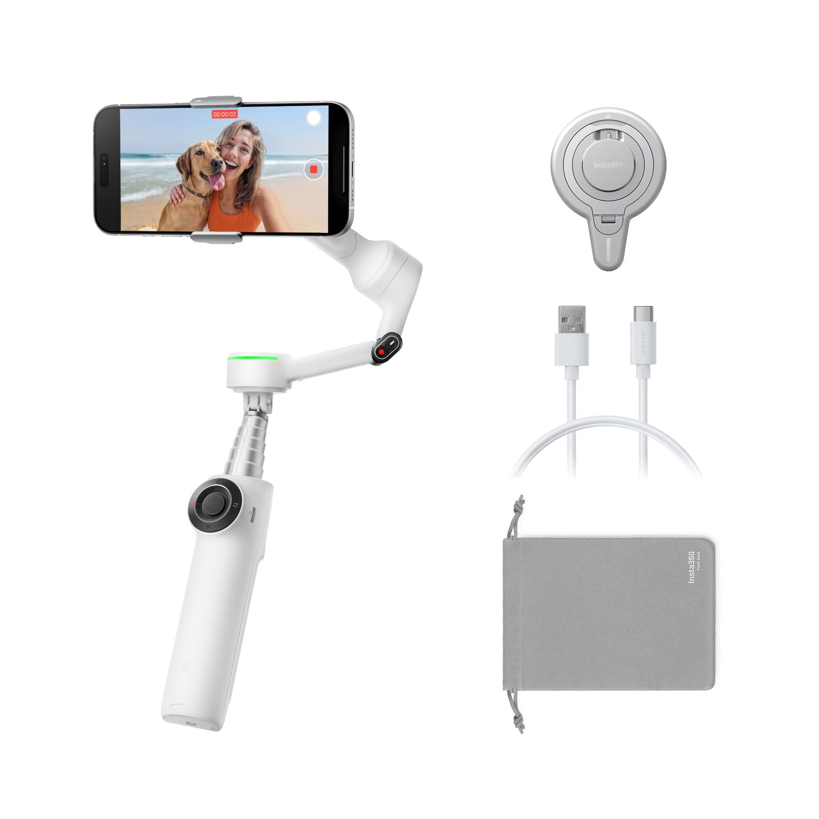 Insta360 Flow 2 Pro Magnetic Mount Bundle : Amazon.fr: High-Tech