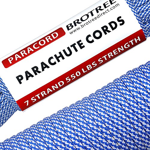 Brotree パラコード 4mm 7芯 テント ロープ ガイロープ ミルスペック 耐荷重250kg アウトドア キャンプ サバイバル固定用