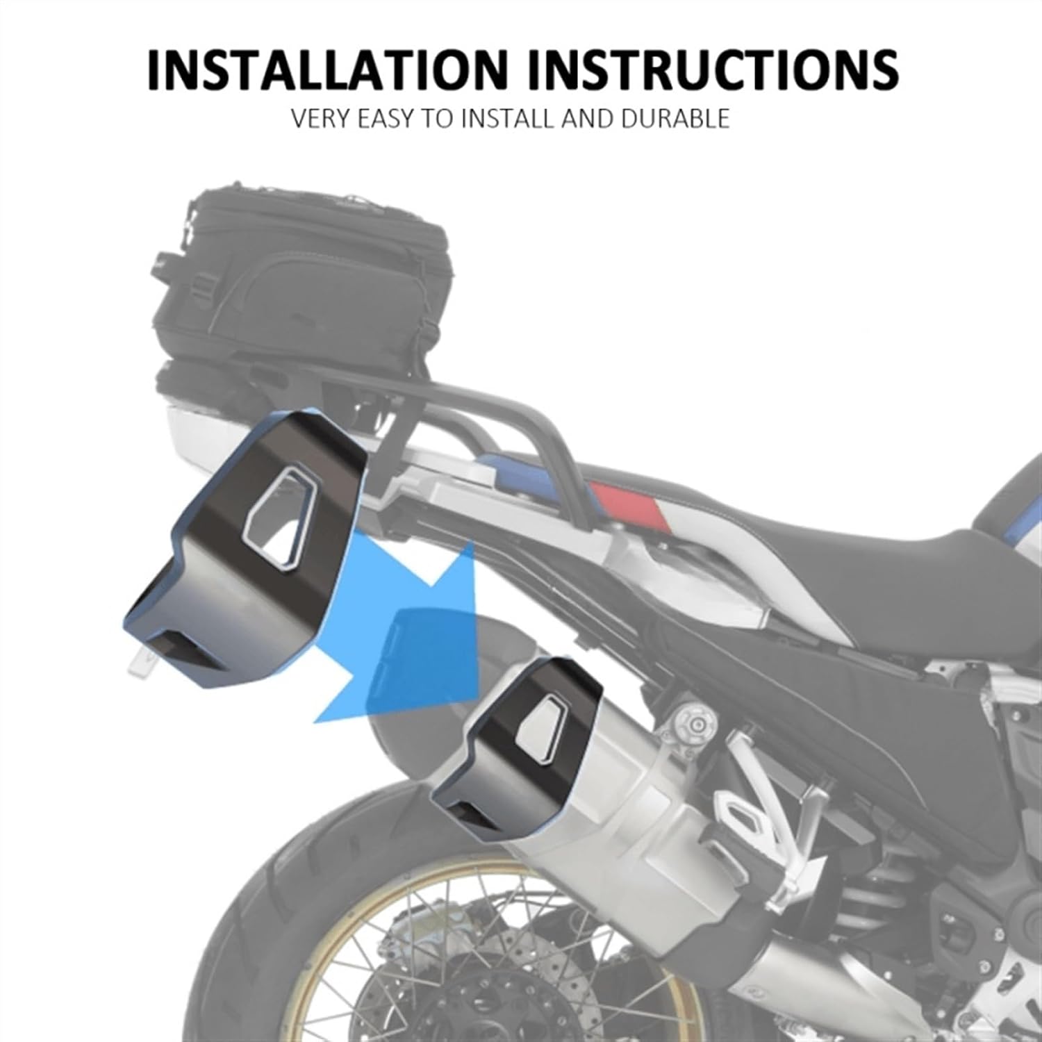 GErnie Motorcycle Exhaust Heat Shield Compatible with R1250GS R1200GS LC R 1250 GS ADV