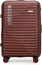 Mala Grande 32kg Viagem em Polipropileno Anti Impacto Zíper Anti Furto Rodas 360º - Portland - Allabard