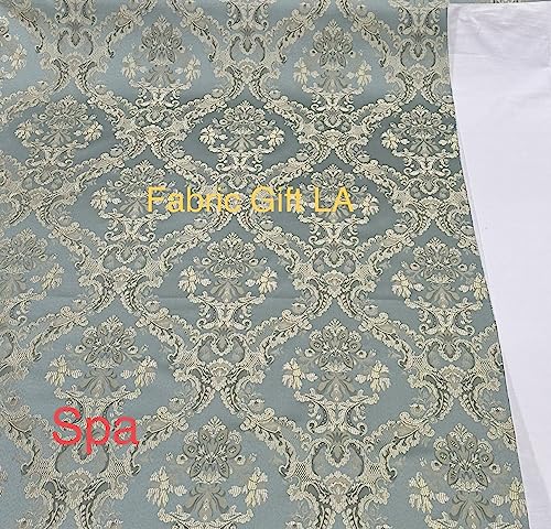 Luxurious Jacquard Damask Upholstery and Drapery Fabric - Premium Floral Textile Sold by the Yard 4 Luxurious Jacquard Damask Upholstery and Drapery Fabric - Premium Floral Textile Sold by the Yard - Image 3