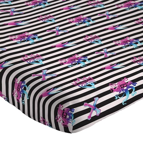 Image of Jay Franco Kids Sheet Set with Fitted, Flat Sheets & Pillow Cover - Ultra-Soft Bedding with Pillowcase for Room Decor, Multi Color - Descendants, 4 Piece Queen