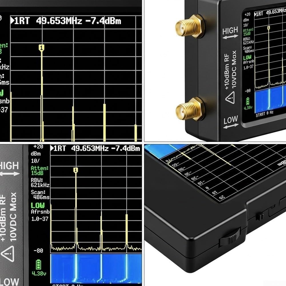Handheld Frequenzanalysator Metallgehäuse ESD-Schutz