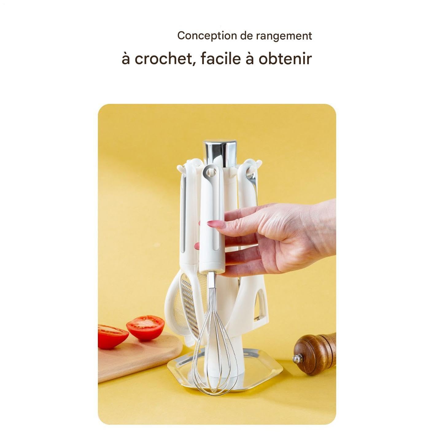 Zestaw Przyborów Kuchennych Gadżety z ergonomicznym uchwytem