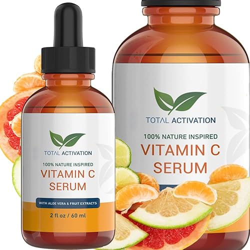Miniatura 1 de Suero de vitamina C para rostro con aloe vera y vitamina E, antienvejecimiento, suero hidratante suave, piel brillante y tratamiento de línea fina,