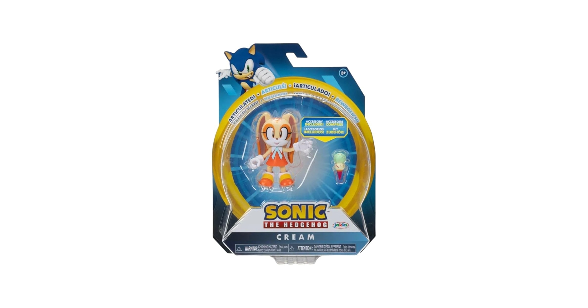 Amazon.com: Sonic The Hedgehog Wave 13 Cream 4-Inch Mini