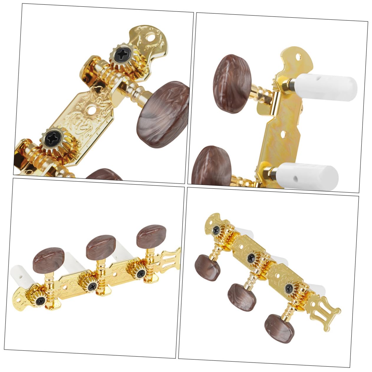 LIFKOME 2Pcs Locking Guitar Tuning Pegs Machine Heads for Classical Guitars Easy Installation Durable Material for Guitar Enthusiasts and Beginners