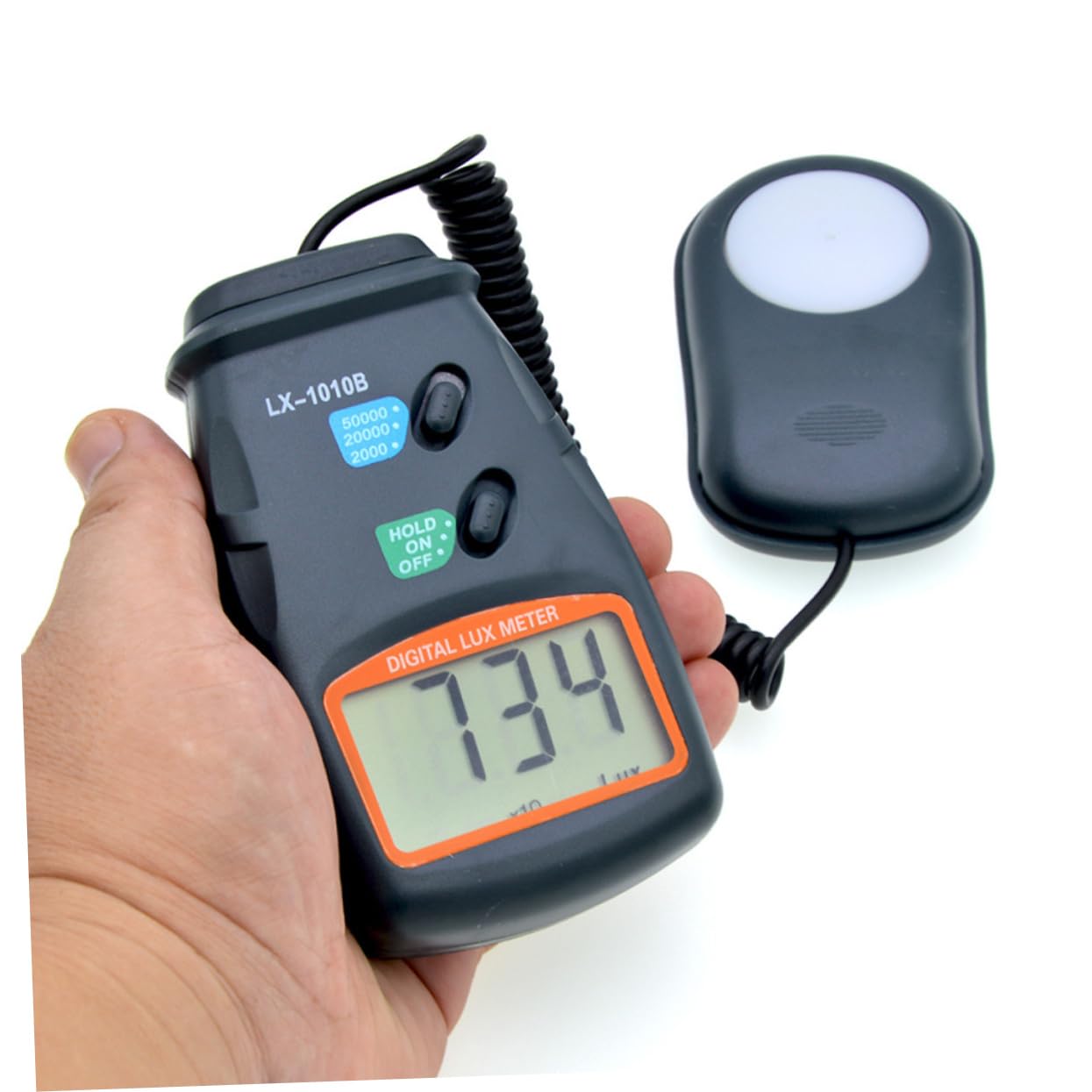 Yardwe Luxómetro 3 probador de lux medidor de luz lux probador lux/fc medidor de iluminancia Pantalla digital ensayador Fotómetro Iluminómetro Medidor De Iluminación