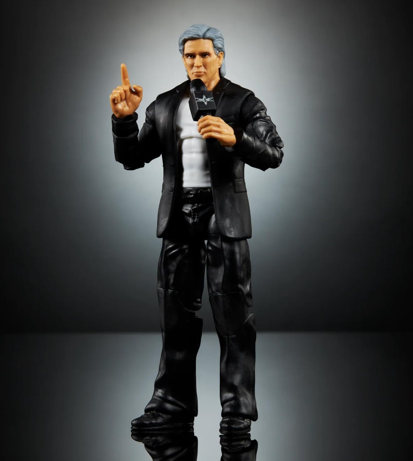 WWE Monday Night War Elite Collection Eric Bischoff Action Figure & Accessories 6-Inch Set