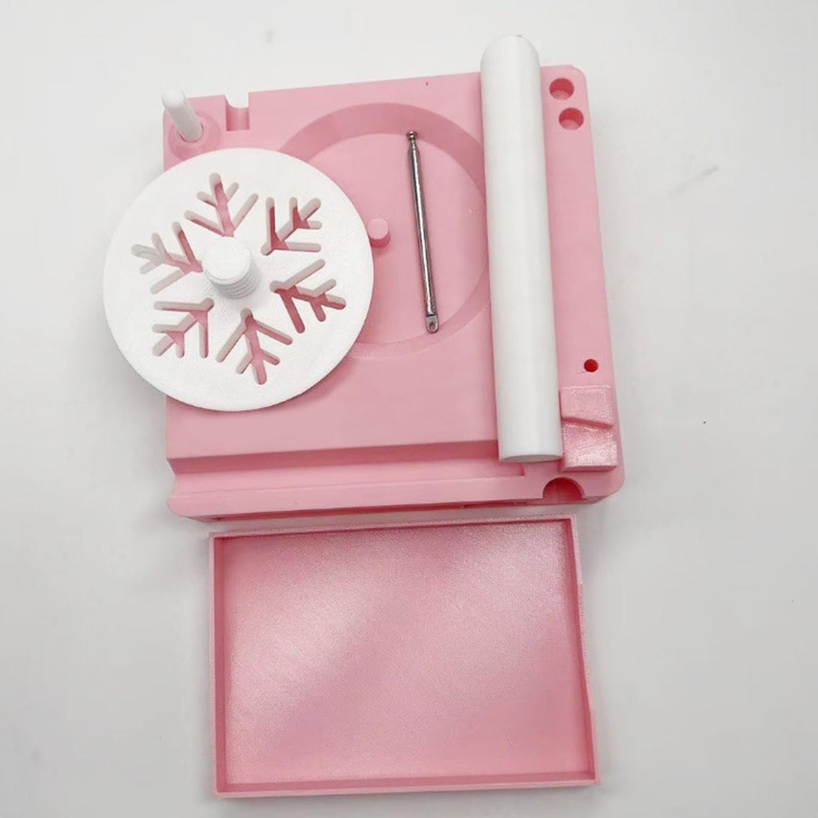 Generico Porta Gomitolo Uncinetto, Porta Gomitolo Multifunzionale con Cassetto Portaoggetti E Supporto Telefono, Regalo Donna