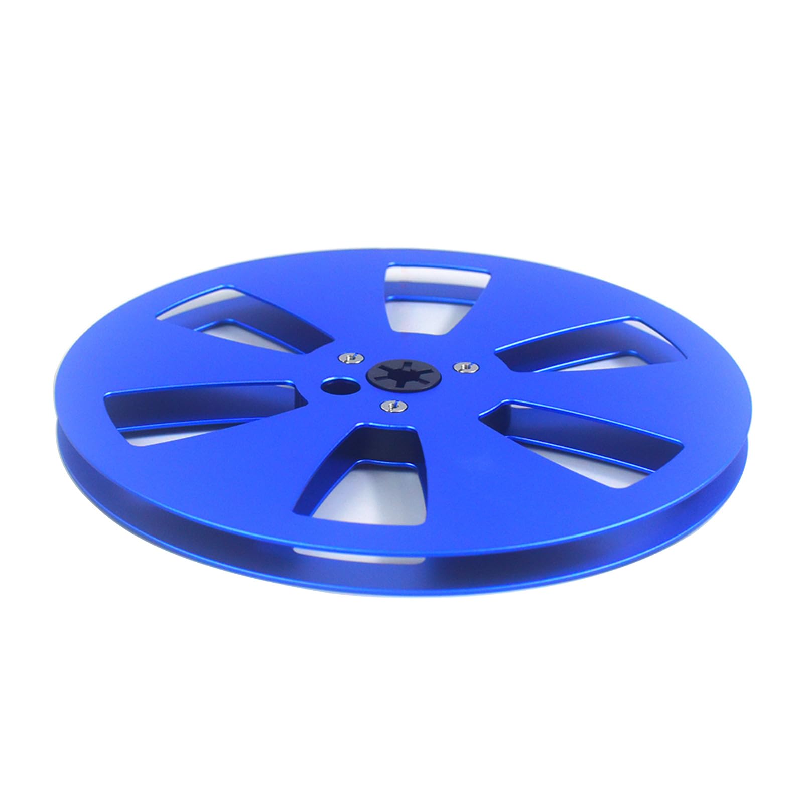 Jazuaiao 7inch Aluminum Alloy Takeup Reel for 1/4" to Tape Recorders 6 Hole Flanges Opening Machine Part Empty