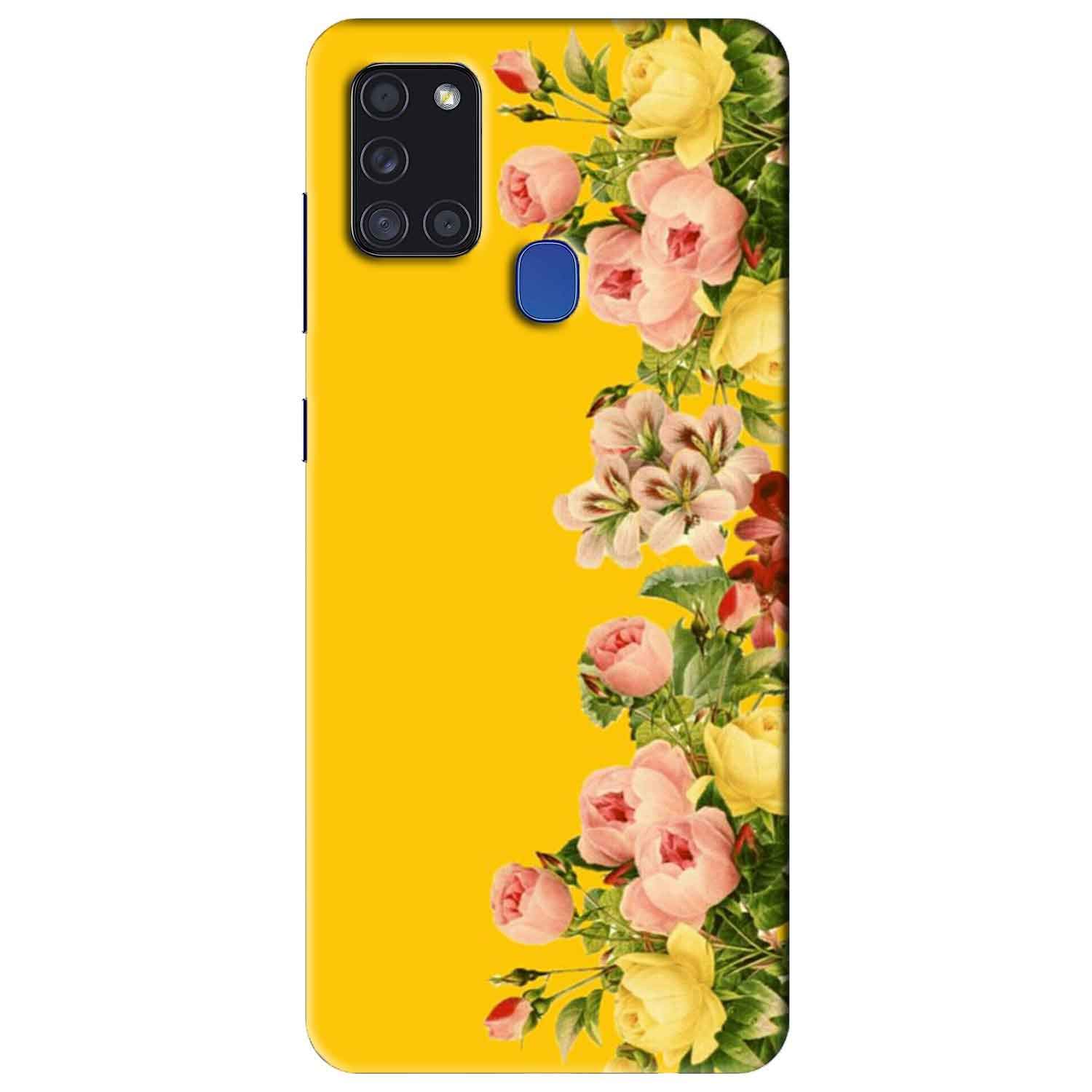 NDCOM for Samsung Galaxy A21s Back Cover Yellow Flowers Printed Hard Case (B08HKW3F4Z) Amazon Price History, Amazon Price Tracker