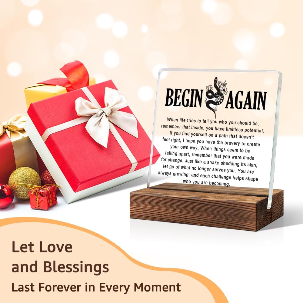 TOUNER Inspirational Power Quotes Office Decor Sign, Positive Quote Plaques Gifts for Women Mom Grandma Aunt Sister BFF (lucency055) - Image 6