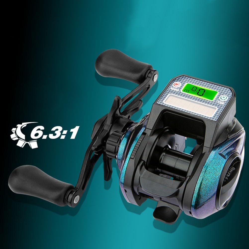 Carrete de pesca eficiente con gestión automática de cables y fuerte sistema de freno magnético