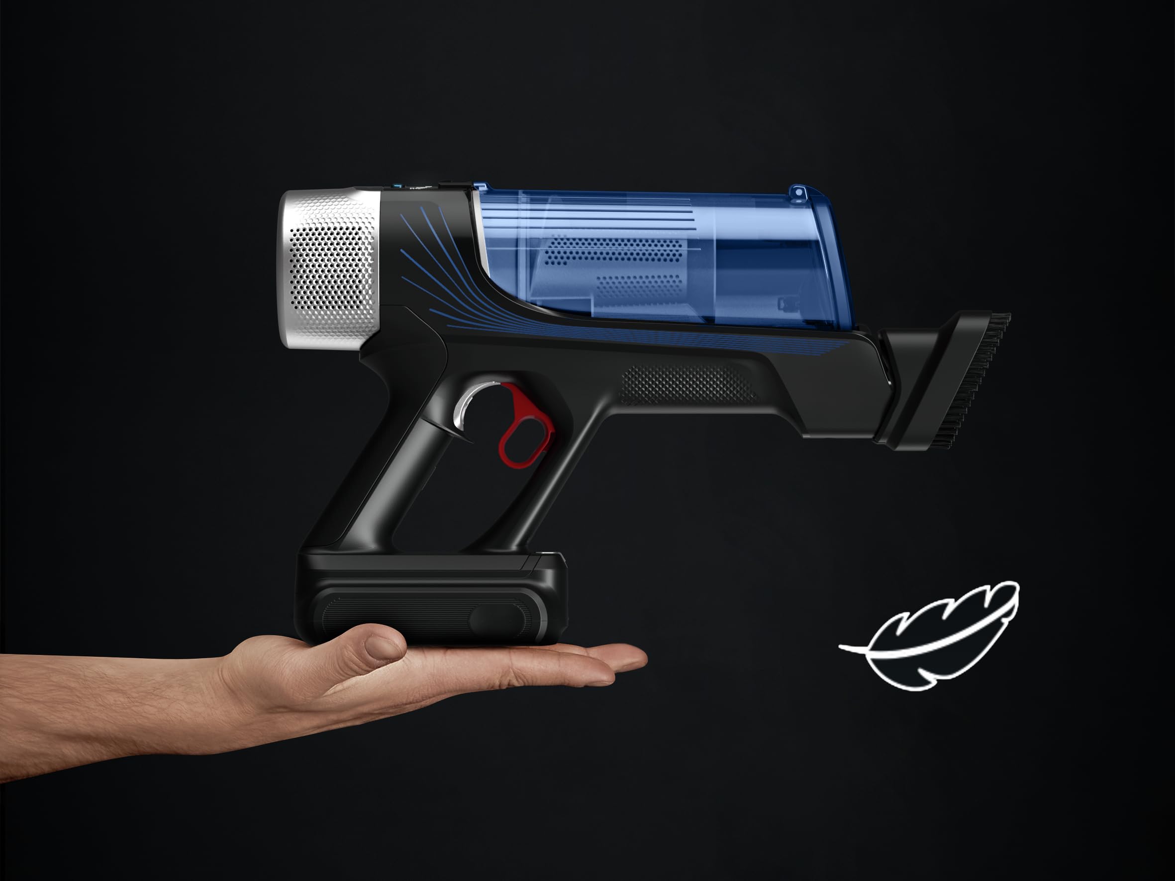 Rowenta X-Force Flex 9.60 Aqua, Aspirapolvere Lavapavimenti, Scopa Elettrica Senza Fili con Regolazione Automatica della Potenza, Filtro Avanzato, Display, Autonomia Fino a 45 Min, 100 AirWatt, RH20C2