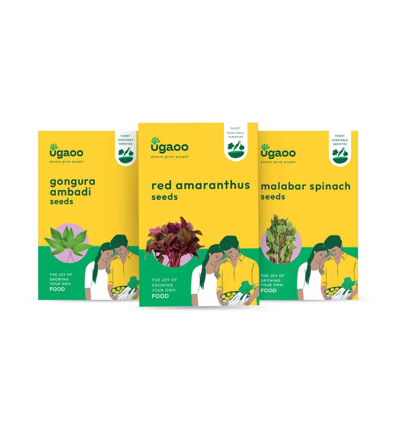 UGAOO Vegetable Seeds Combo Of Red Amaranthus (Red Math), Malabar Spinach (Poi Saag), Gongura (Ambadi) (B09PLG96H8) Amazon Price History, Amazon Price Tracker