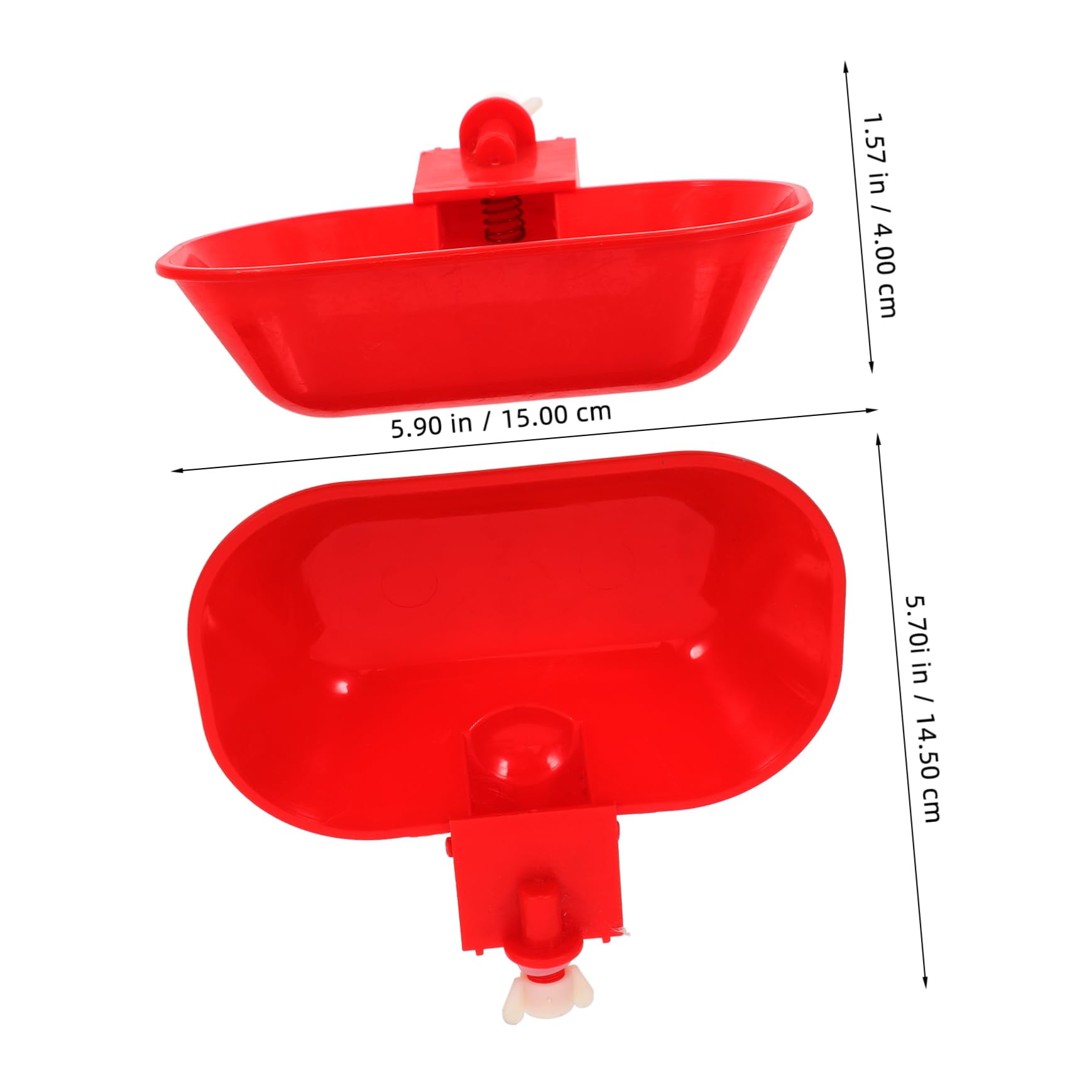 Mipcase Large Capacity Chicken Duck Goose Drinkers Automatic Watering System Feeder