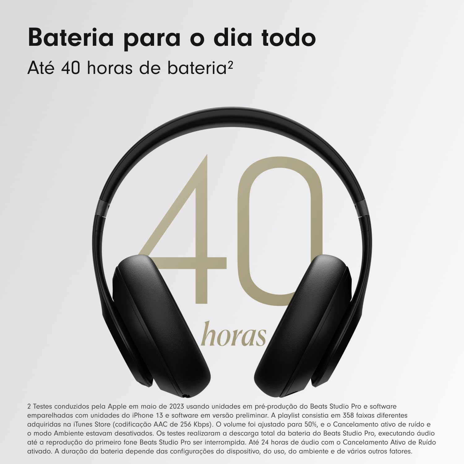 Beats Studio Pro ブラック Beats Studio Pro – Fones de ouvido Bluetooth sem fio com