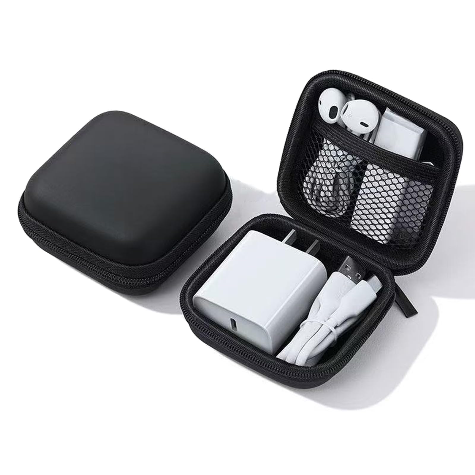 CHIVOLONA Charger Case,Mini Cable Organizer Cases,Pouch Case Bag,Small Charger Organizer,Waterproof Travel Storage Carrying Bag for USB Drives,Power