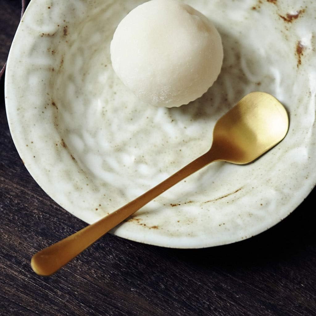 Spoon Table Spoons Five-Piece Retro Strawberry Jam Spoon Long Handle Ice Tea Ice Cream Spoon Watermelon Fruit Scraping Spoon Dessert Specialty Spoon for Home, Kitchen Or Restaurant