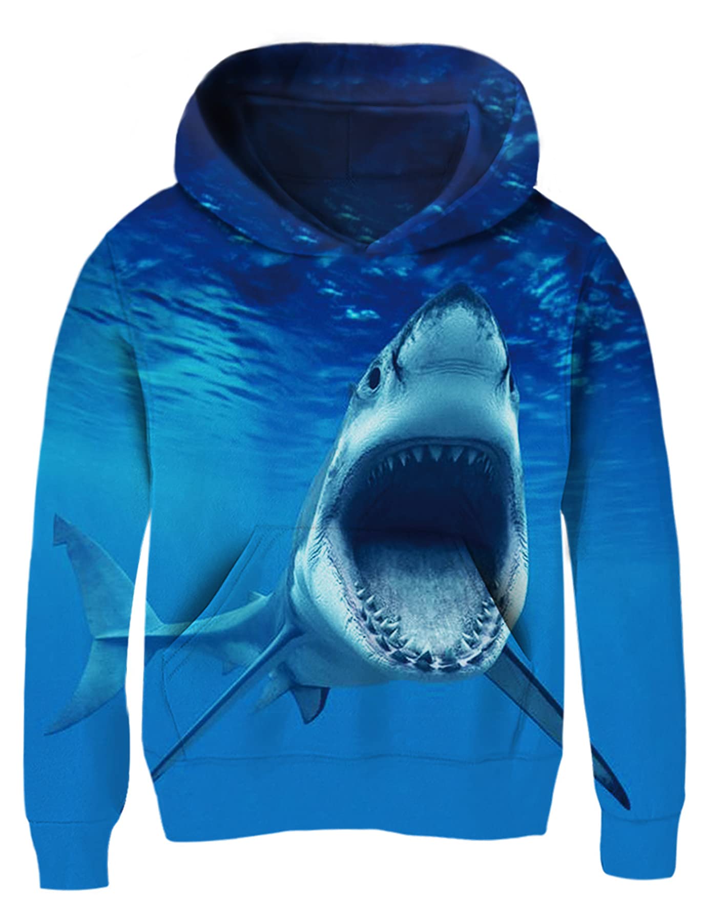 Hoodie Kids Boys Girls Funny 3D Print Pullover Sweatshirt Hooded Jumper 6-16 Years