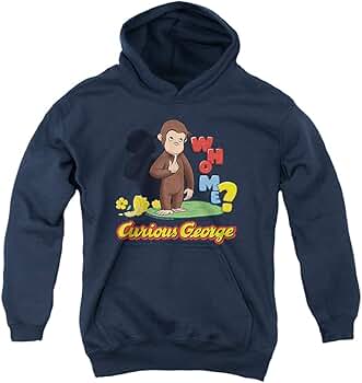 [TWN]★CURIOUS HOODIE Amazon.com: Trevco Curious George Who Me Unisex Youth Pull