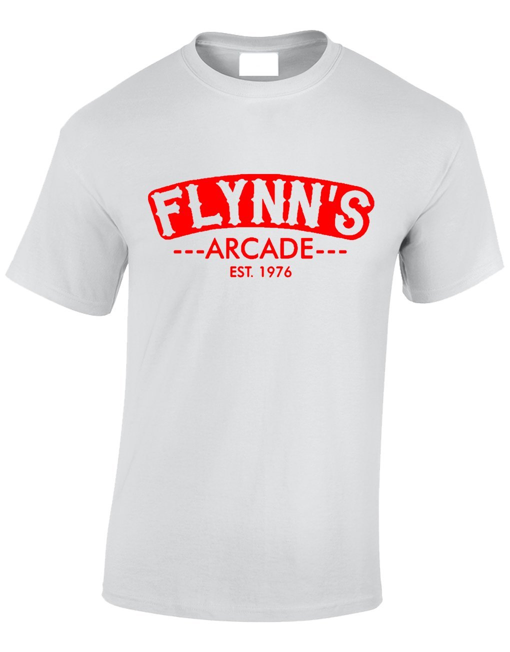 Crown Designs Flynns Arcade Sci Fi Movie Film Inspired for Men & Teenagers T-Shirts Tops - White/XX-Large