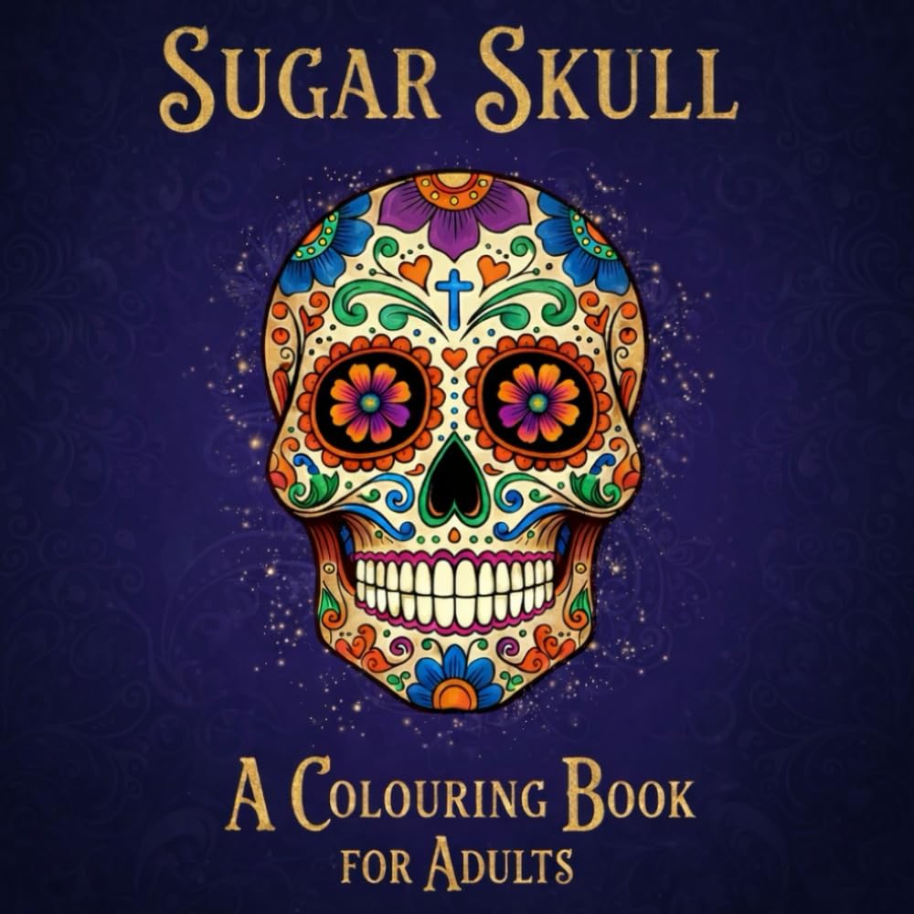 Sugar Skulls: Unleash your creativity with these sugar skull coloring pages for adults.