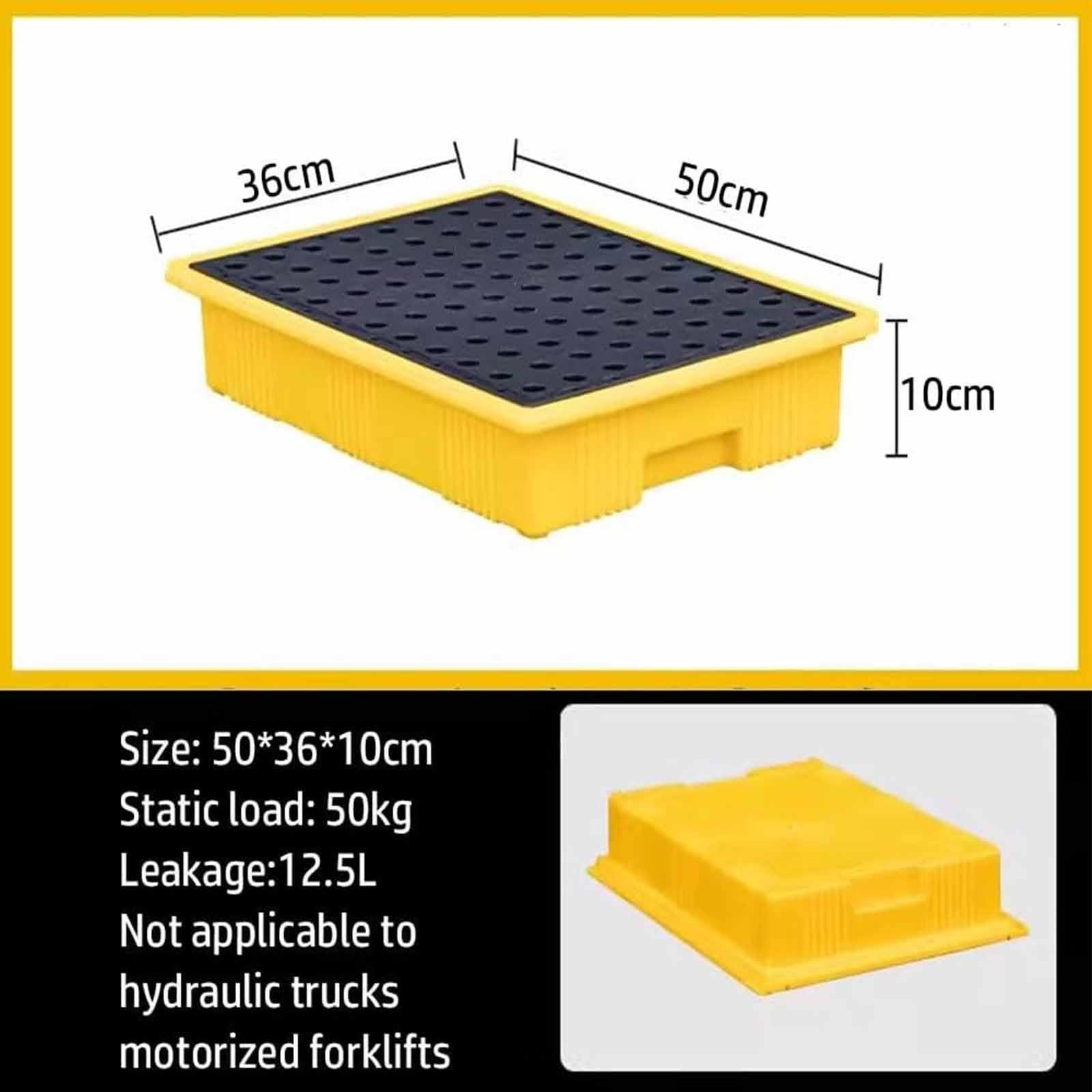 Contenitore di caduta della tasca del carrello elevatore del pallet di stoccaggio del garage industriale Capacità di carico 0.9kg Design anti-fuoriuscita Soluzione di nizzazione per impieghi gravosi