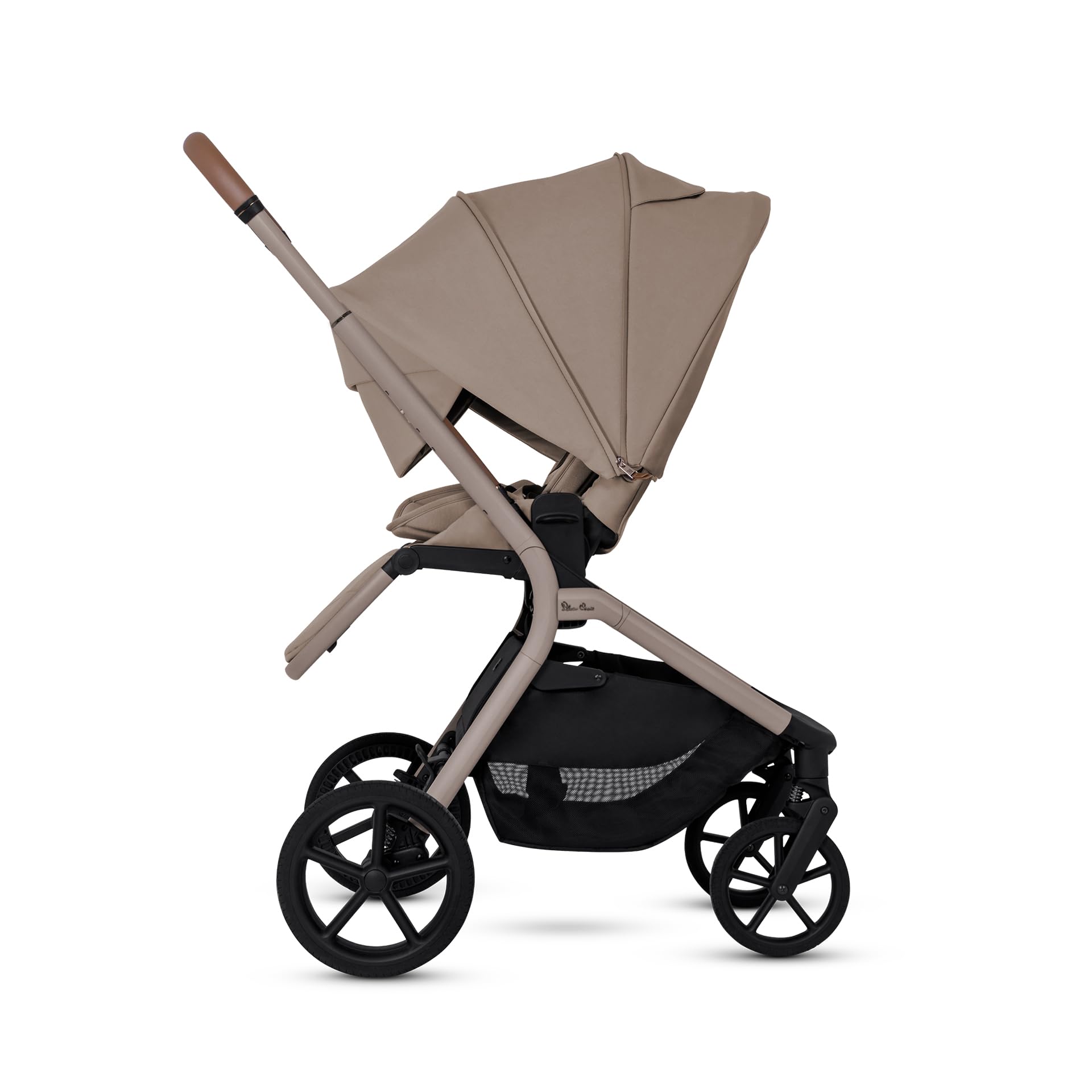Silver Cross Breez Pushchair - Compact Lightweight Travel System, One-Hand Fold Pushchair with Lie-Flat Seat - Car Seat Compatible - Suitable from Birth to 4 Years (22kg) - Champagne — view 5