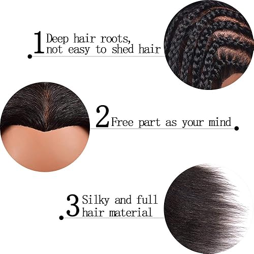 Miniatura 2 de Cabeza de maniquí de 100% cabello humano, cosmetología, pelo, africano, entrenamiento, peinado soplado, corte trenzado, para peluquería